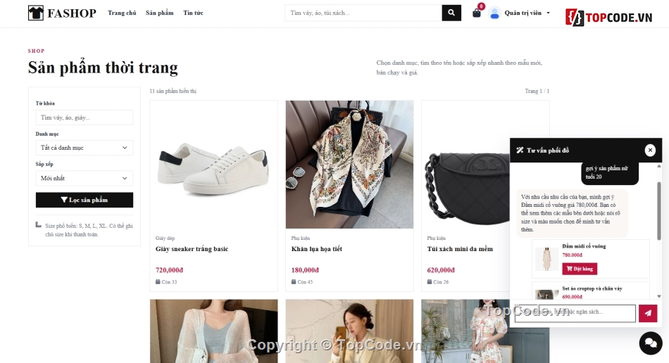 Website bán hàng,Web thời trang,Web bán hàng